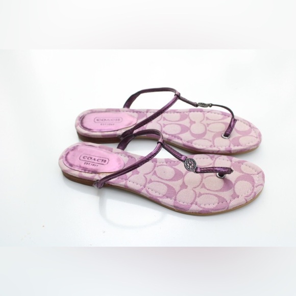 Coach signature logo sandals - Picture 3 of 12